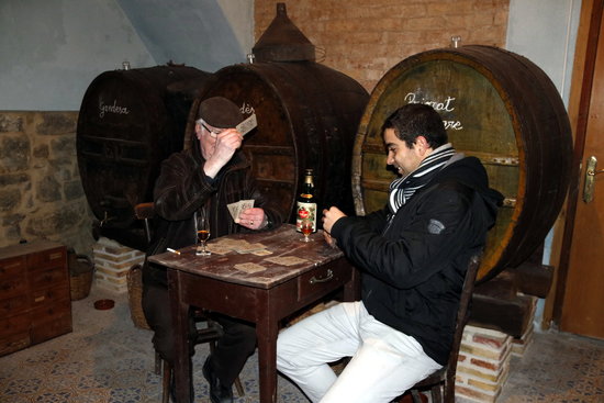 A wine cellar in the Gran Plaça square, in Calaf (by ACN)