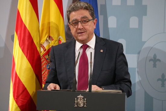 The Spanish government delegate in Catalonia, Enric Millo