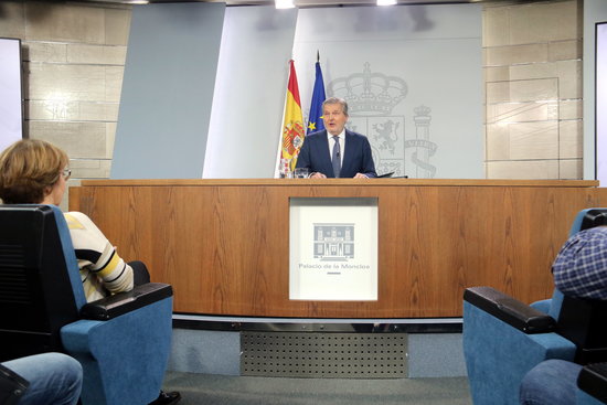 The Spanish government spokesperson, Íñigo Méndez de Vigo (by ACN)