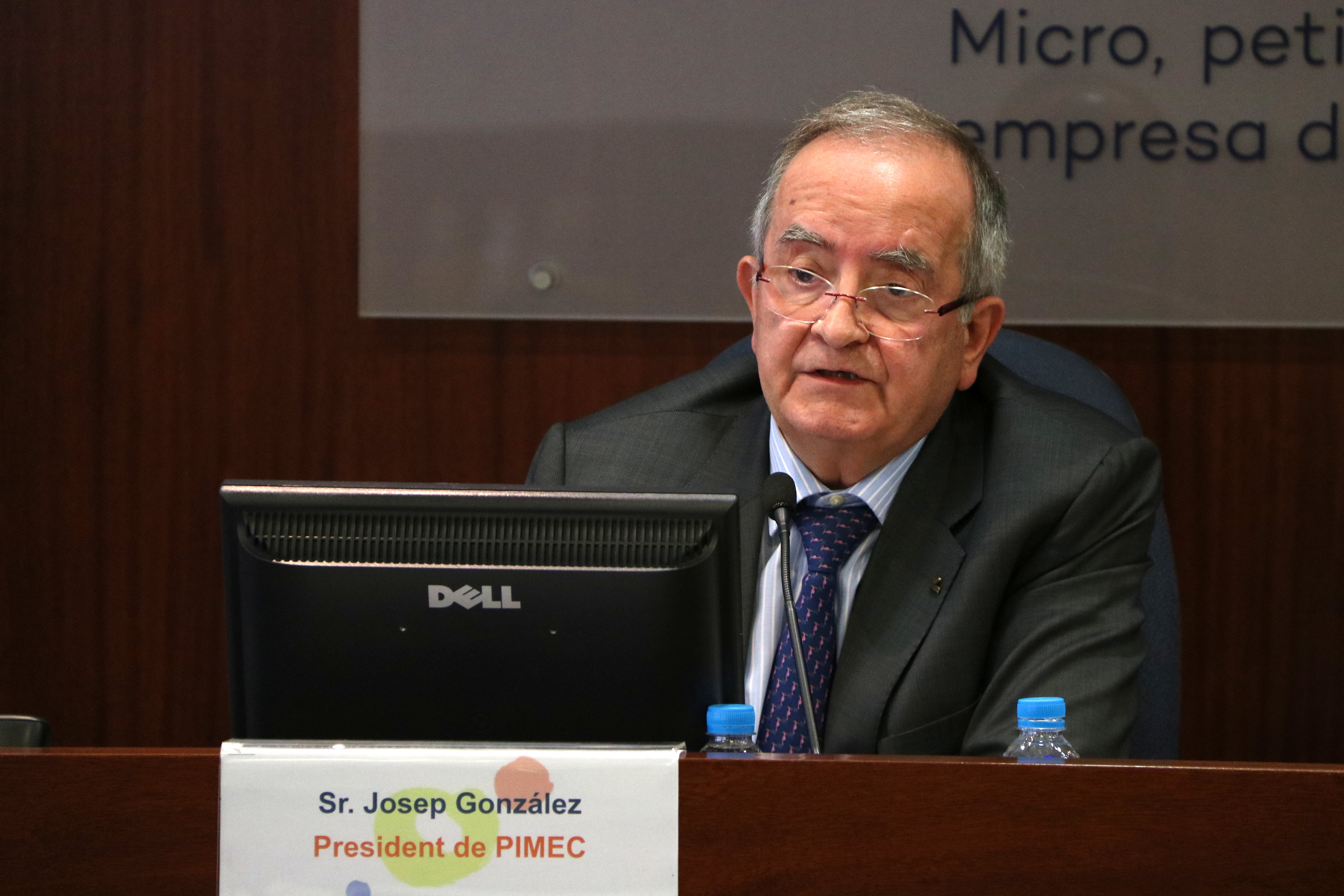 President of PIMEC, Josep González, on Tuesday (by ACN)