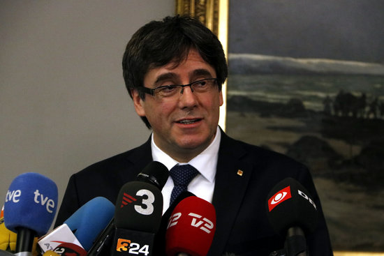 The Catalan president Carles Puigdemont (by Jordi Pujolar)