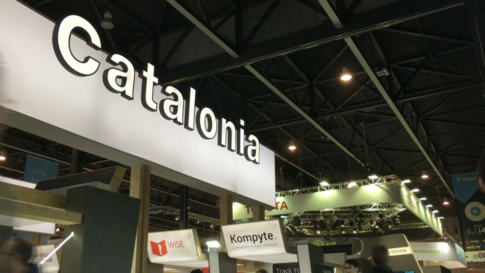 The Catalonia stand at the Mobile World Congress (by ACN)