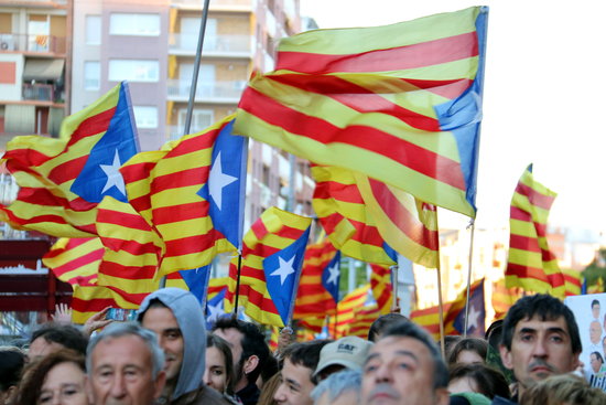A pro-independence rally in Lleida on November 5, 2017 (by Laura Cortés)