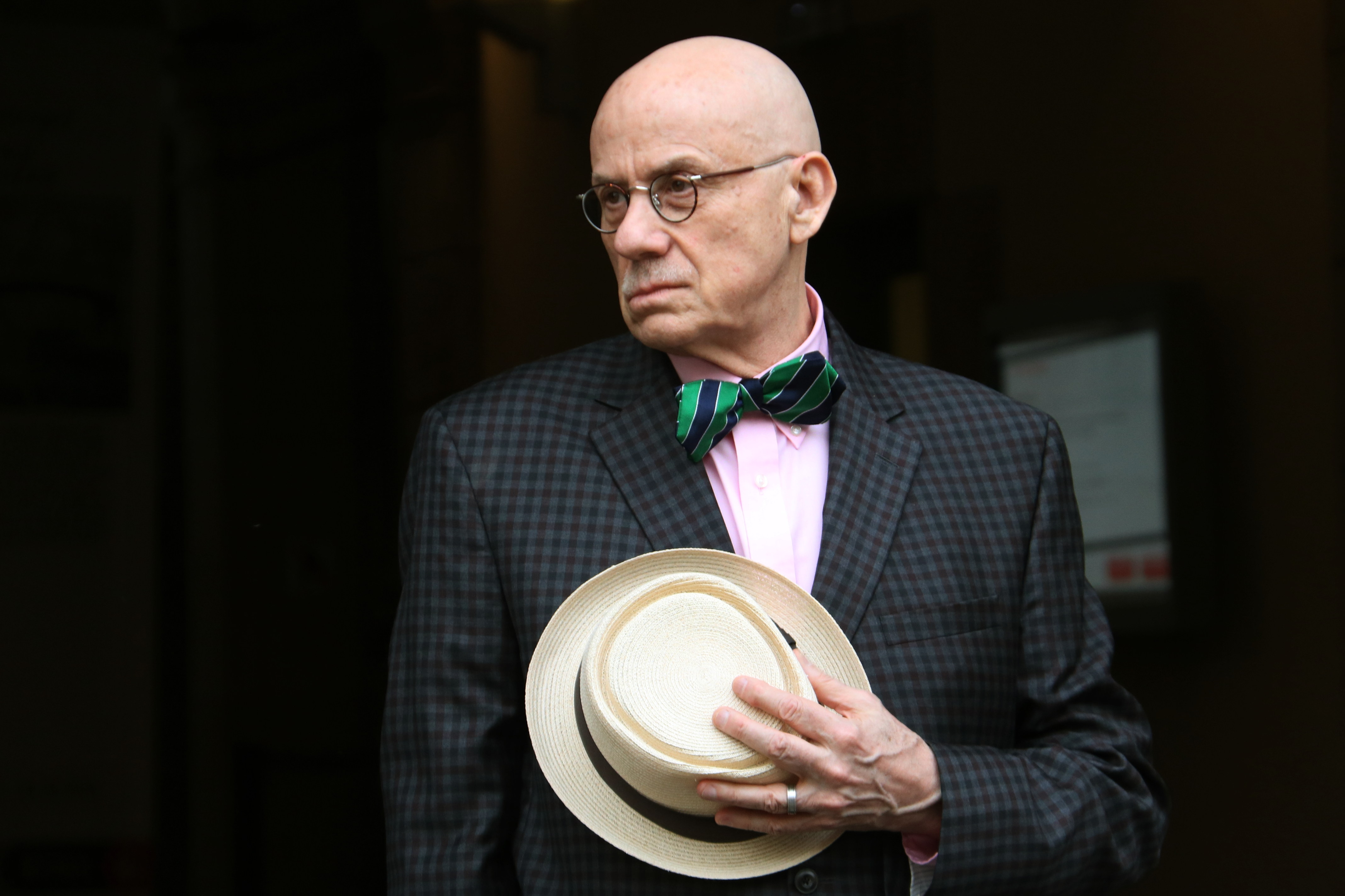 Writer and winner of the Pepe Carvalho award James Ellroy on February 1 2018 (by Pere Francesch)