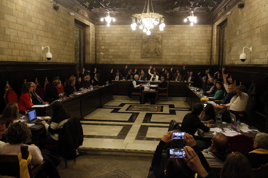Girona's council during its meeting on February 12, 2018 (by Xavier Pi)