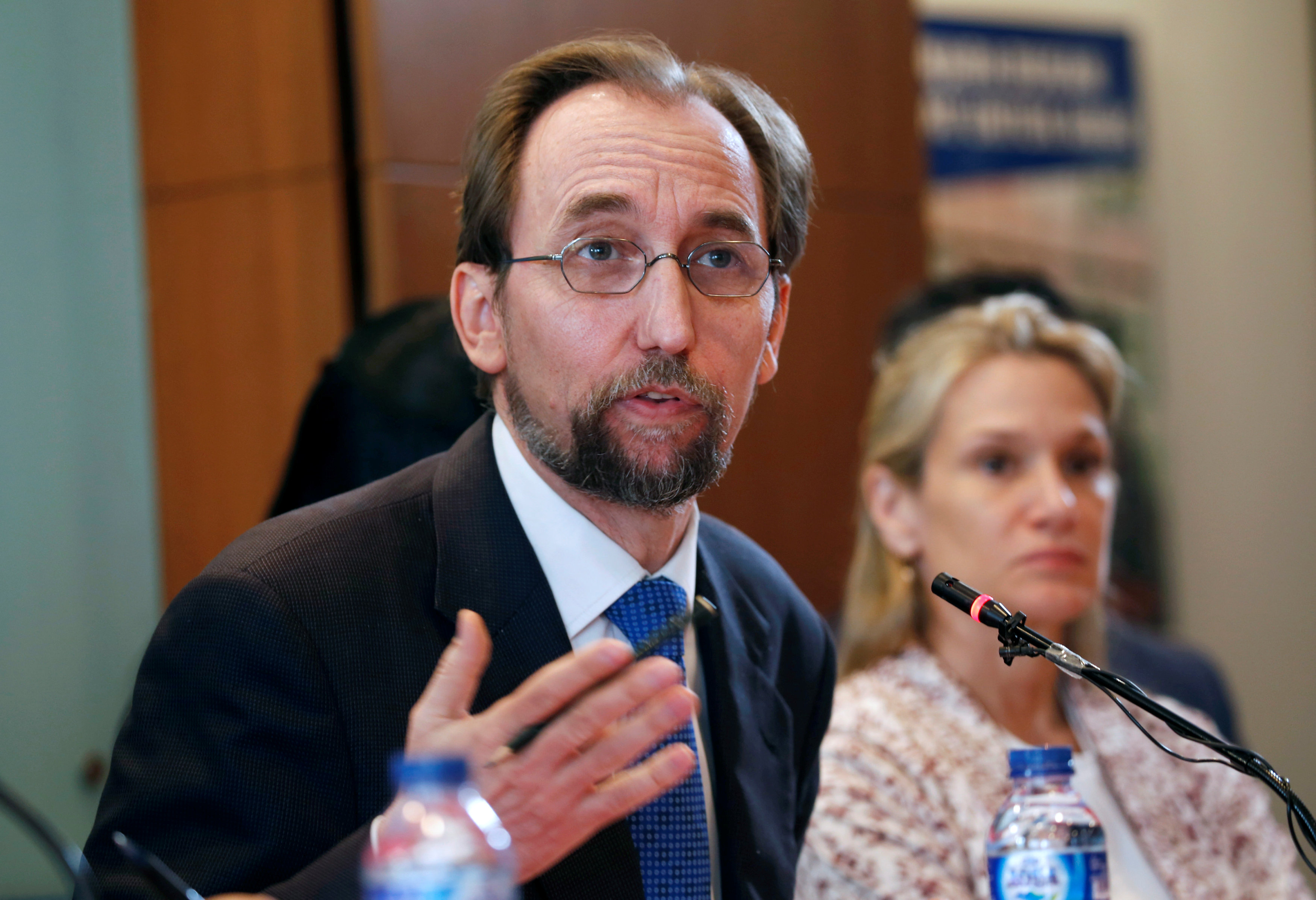 Th UN High Commissoner of Human Rights, Zeid Ra’ad Al Hussein, in February (by Reuters)