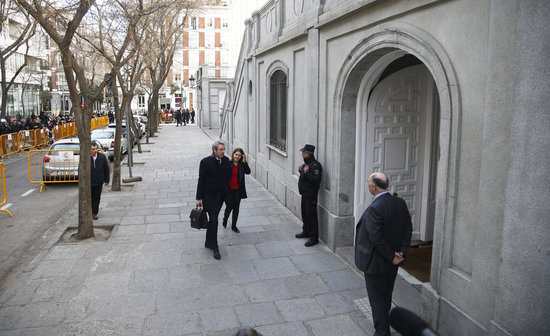 Marta Pascal, leader of PDeCAT party, arrives in Spain's Supreme Court (by ACN)