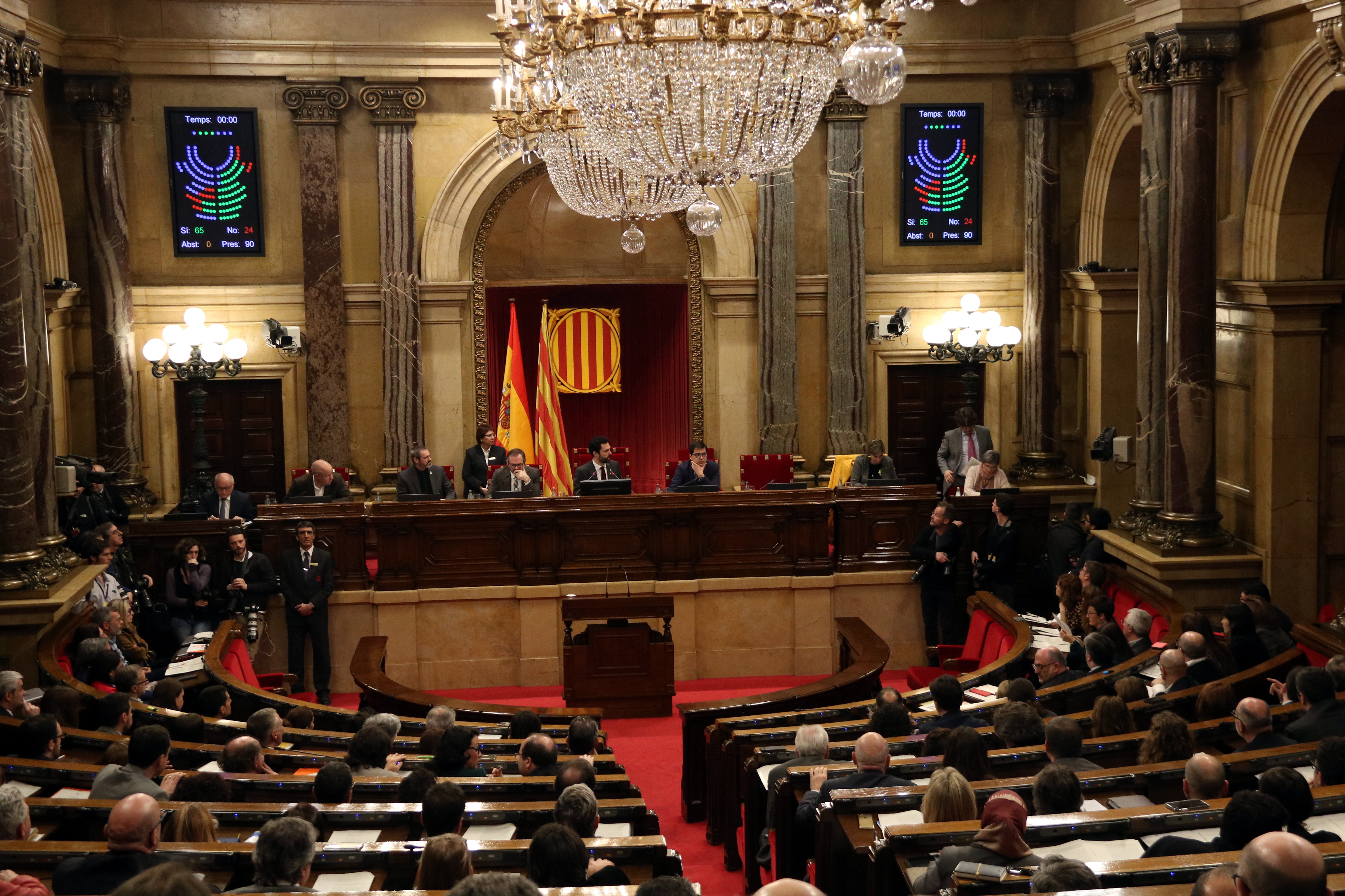 The Catalan Parliament during its plenary session on March 1 2018 (by Elisenda Rosanas)