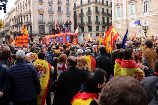 People in the Tabarnia rally on Saturday (by ACN)