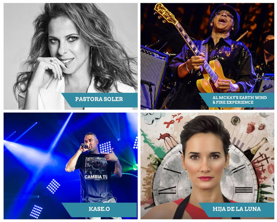 Some of the acts to perform at Cambrils Music Festival (by ACN)