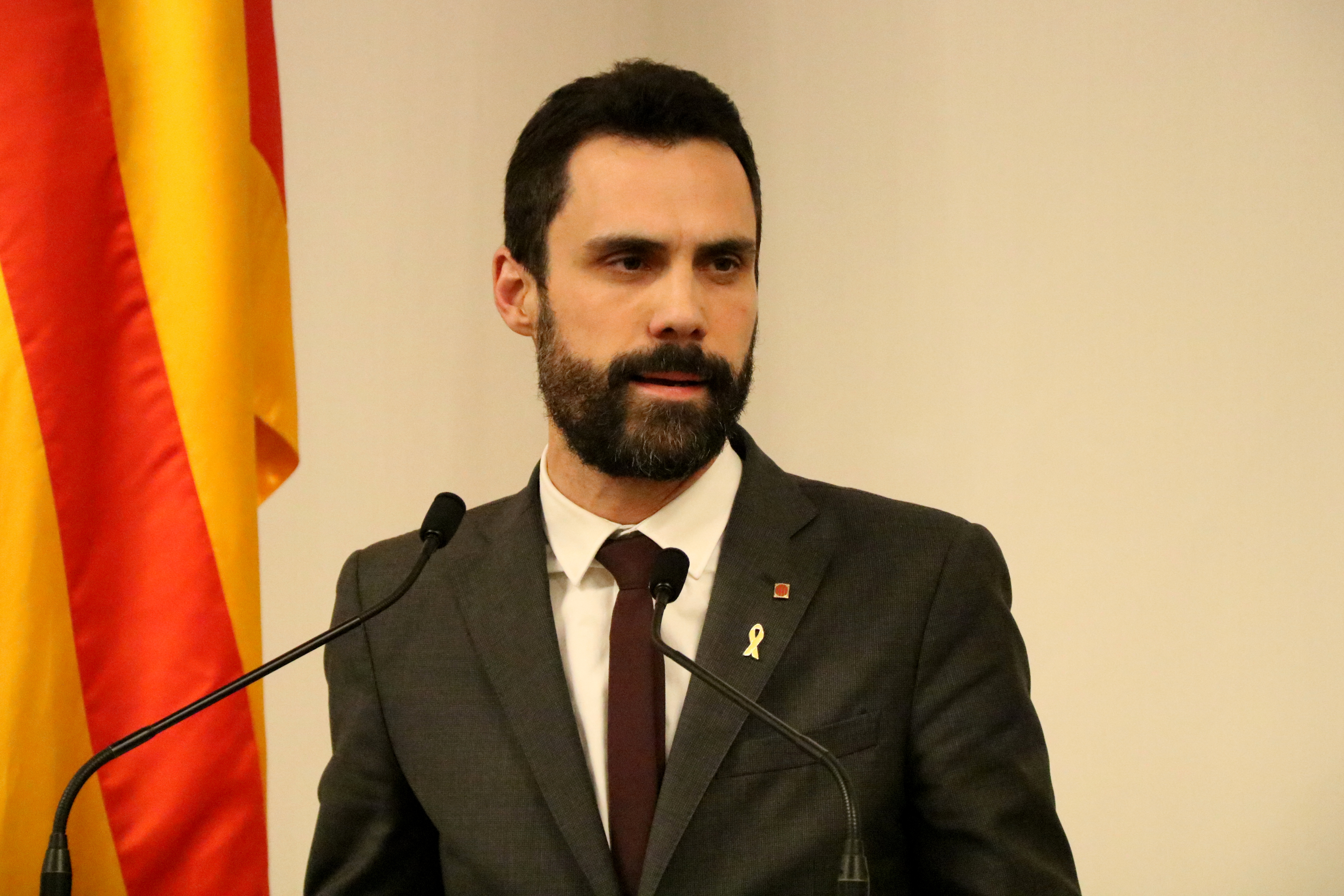 The Catalan Parliament President, Roger Torrent (by ACN)