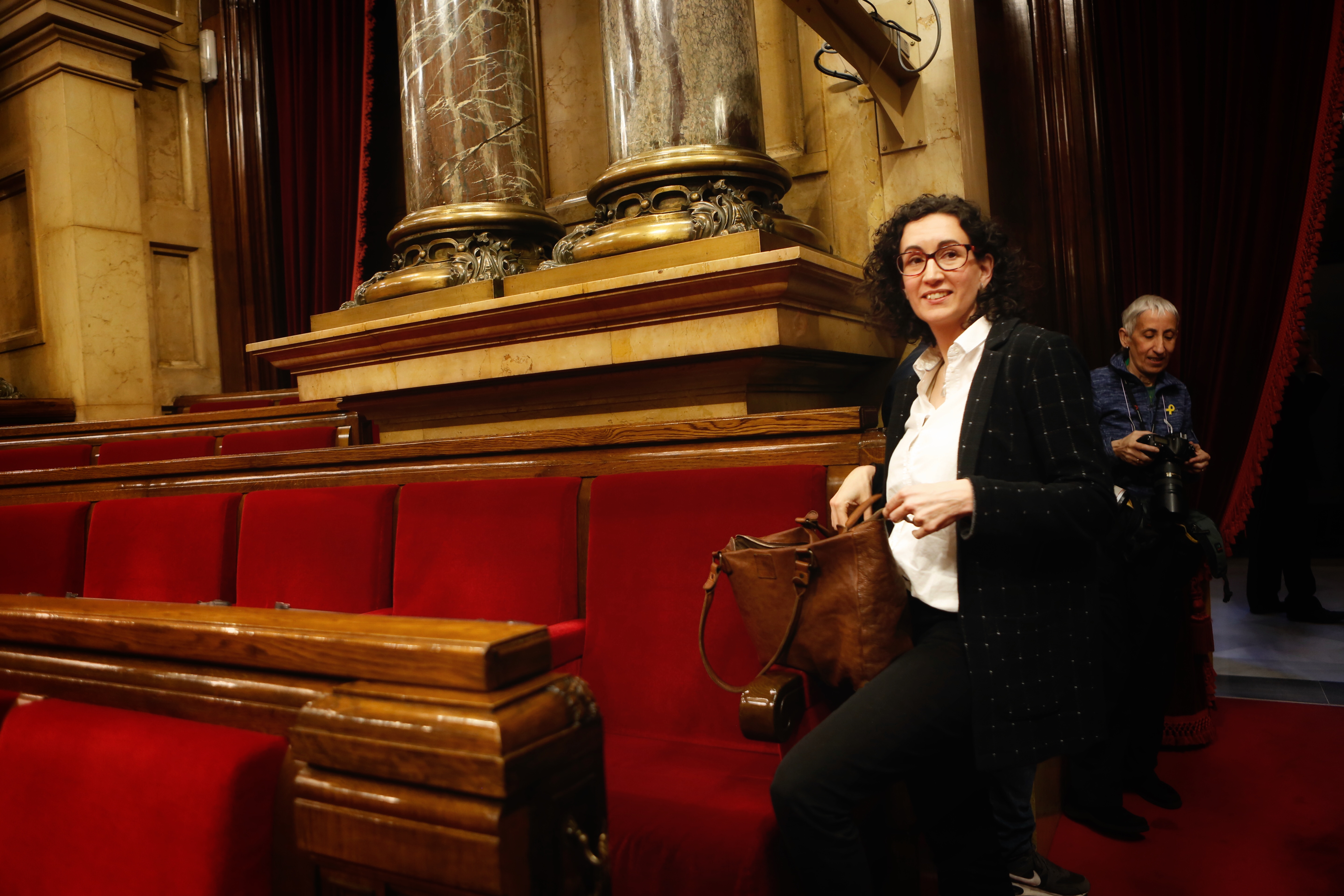 Marta Rovira at the Catalan parliament on March 22 2018 (by Marc Rovira)