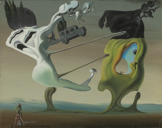 Pinting 'Maison pour Érotomane' by Salvador Dalí (by Sotheby's)