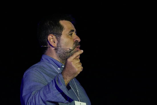 Jordi Sànchez speaking on stage on September 29 2017 (by ACN Archive / Núria Julià)