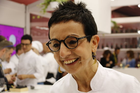 Chef Carme Ruscalleda in the Alimentaria fair on April 16, 2018 (by Guillem Roset)