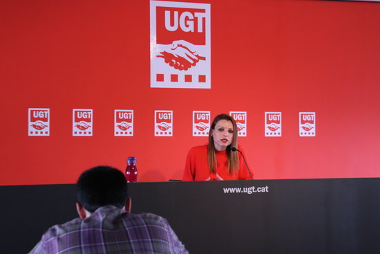 Núria Gilgado, UGT secretary of trade policy (by ACN)