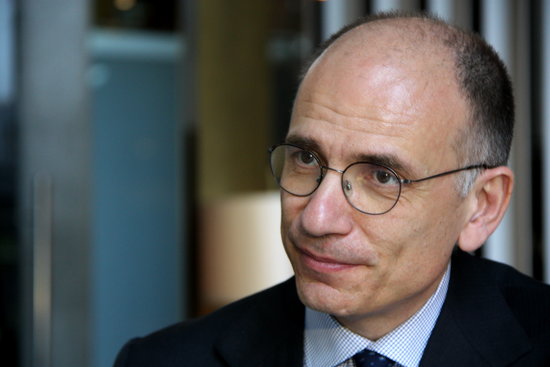 Italy's former prime minister Enrico Letta (by Laura Pous)