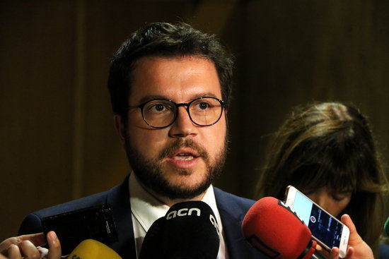 Nominated vice-president Pere Aragonès on July 27 2018 (by Tània Tàpia)