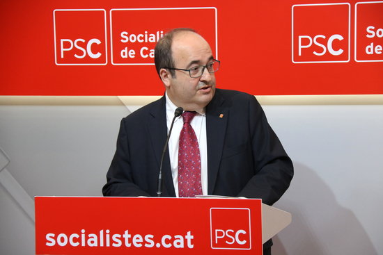 Socialists leader Miquel Iceta on Monday (by ACN)