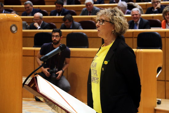 ERC member Mirella Cortès at Spanish senate on Tuesday (by ACN)