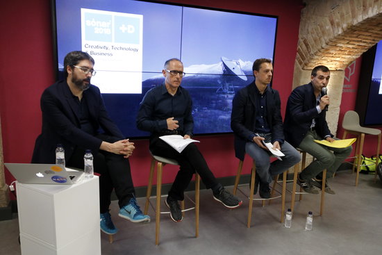 The organizers for the 2018 Sónar+D during their press conference on May 9 2018 (by Guillem Roset)