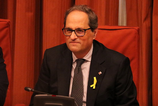 The Catalan presidency candidate and JuntsxCat MP, Quim Torra (by Laura Batlle)