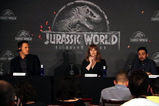 Press conference for world premiere of 'Jurassic World: Lost Kingdom'