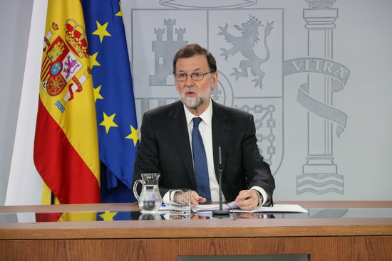 Mariano Rajoy at the Moncloa (by ACN)