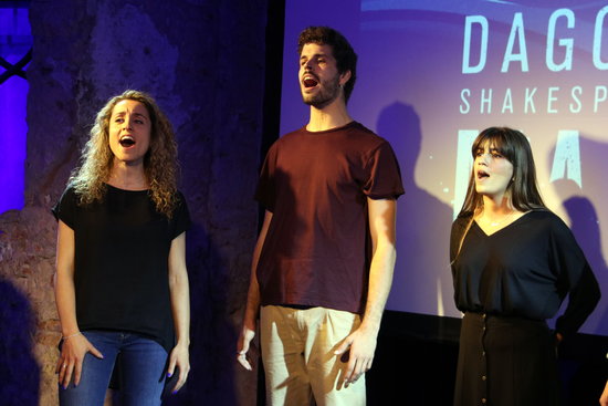 Performers interpreting one of the numbers in Dagoll Dagom's 'Maremar' on May 29 2018 (by Pere Franchesch) 