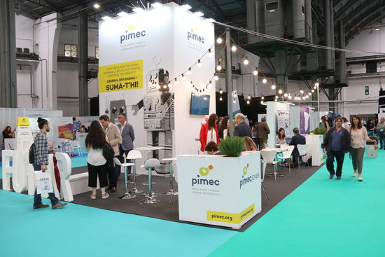 The 'PIMEC' or small and medium business stand at BizBarcelona (by ACN)