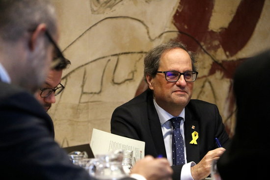 Quim Torra in first cabinet meeting on Thursday (by ACN)