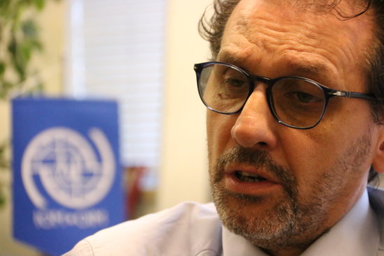 Regional director of International Organization for Migration, Eugenio Ambrosi (by Natàlia Segura)