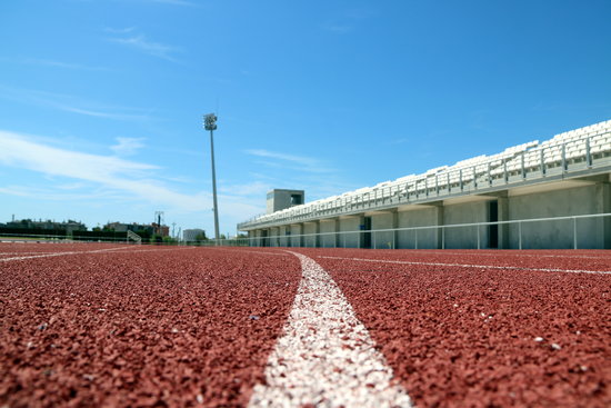 Running track for the Tarragona Mediterranean Games 2018 (by ACN)