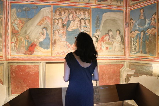 The mural art at the Pedralbes Monastery on June 21 2018 (by Aina Martí)