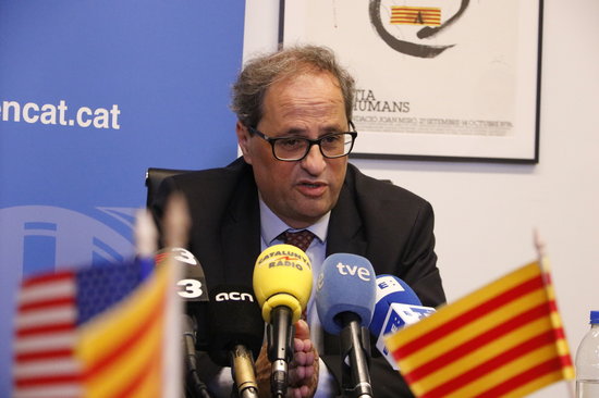 Catalan president Quim Torra (by Laura Busquets)