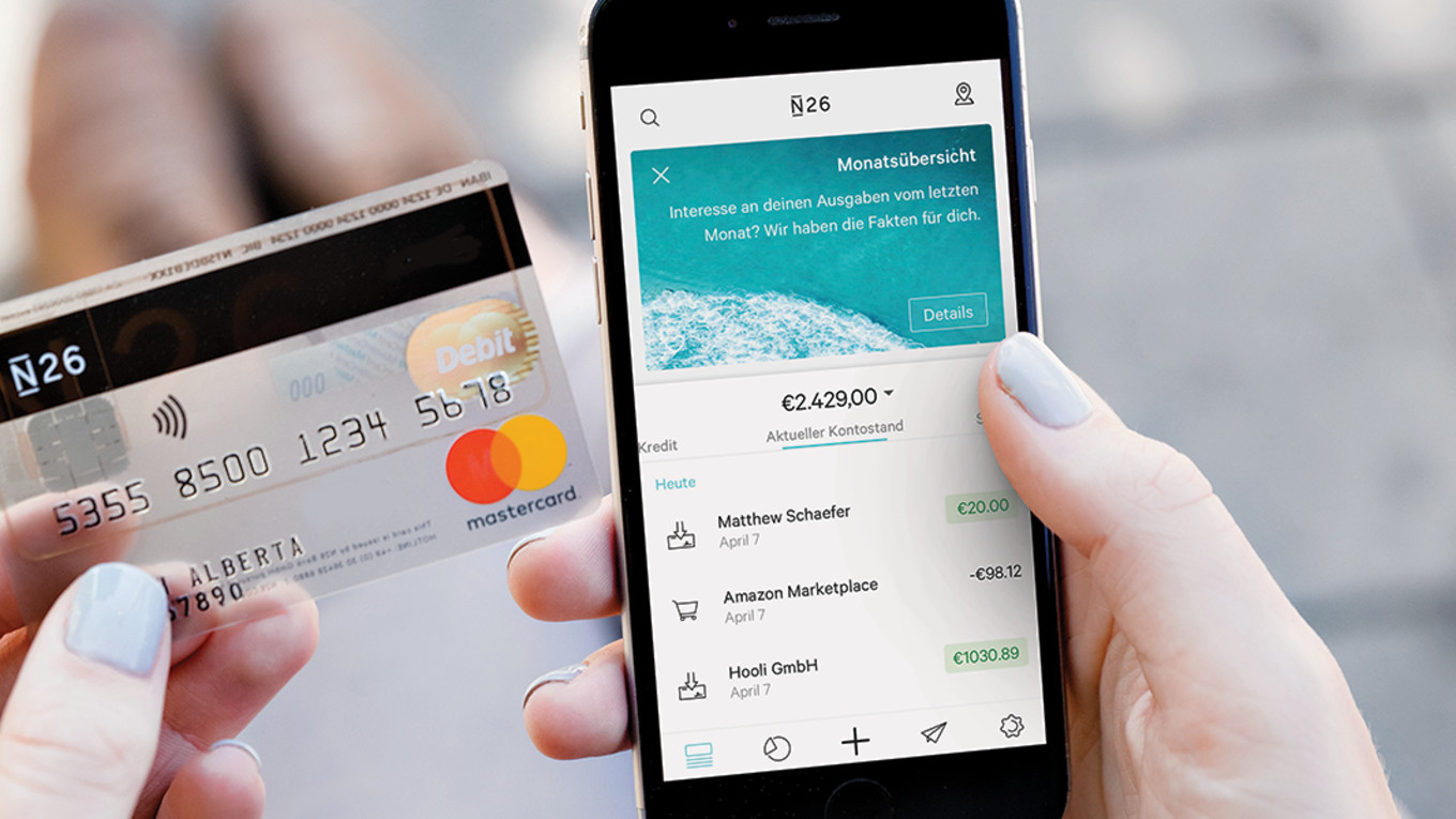 Student bank account (from N26 website)