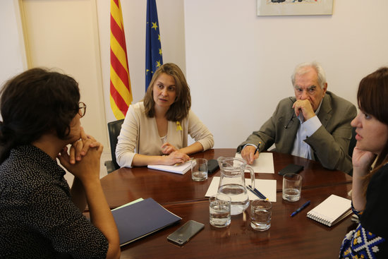 Catalan delegate in Brussels with foreign minister Ernest Maragall (by  ACN)