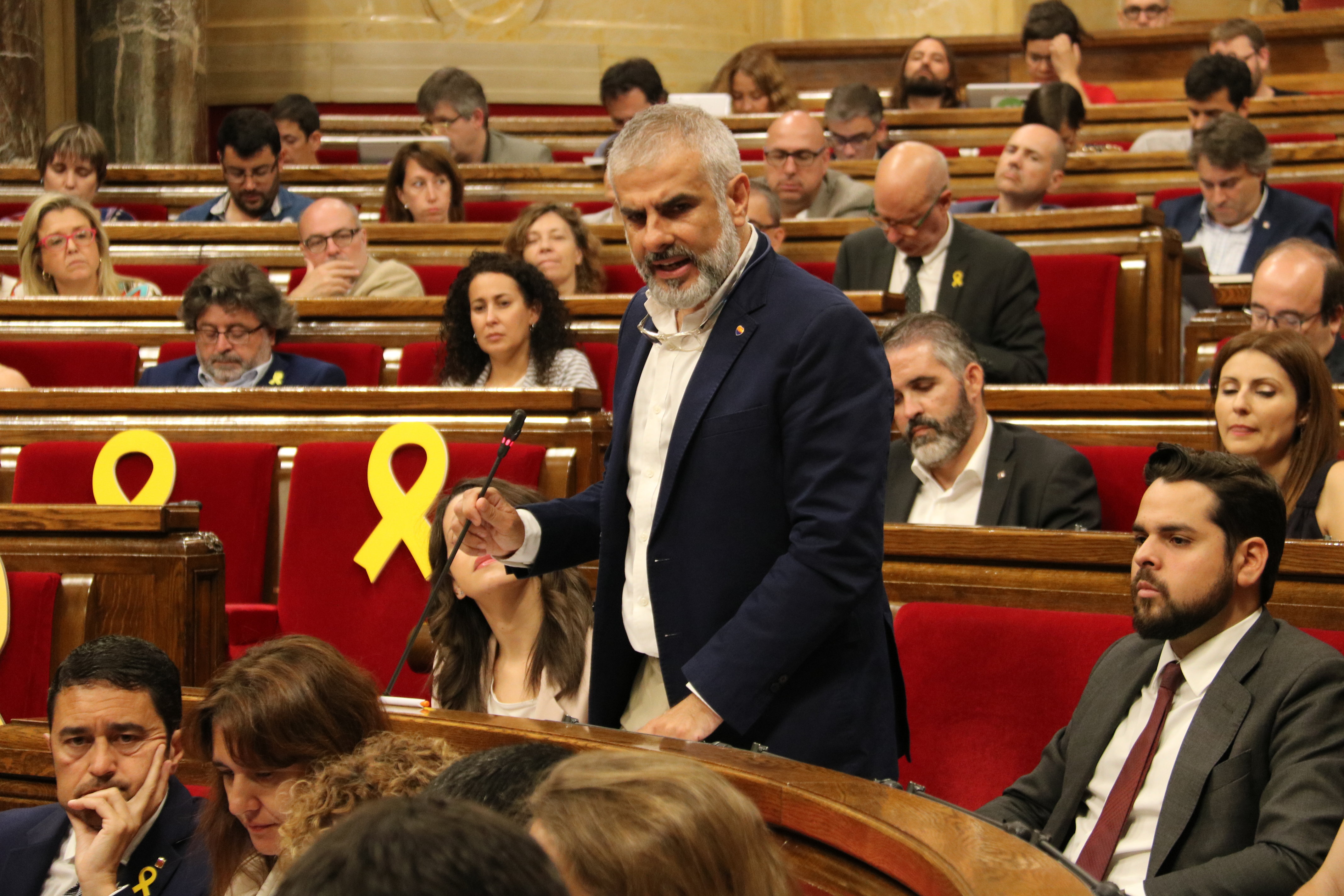 Cs spokesman Carlos Carrizosa in parliament (by ACN)