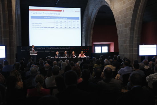 The presentation of the Economic Memory of Catalonia in July 13 2018 (by Guillem Roset)