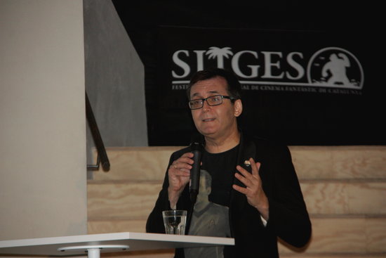 Director of Sitges Film Festival Ángel Sala during a presentation on July 19 2018 (Pilar Tomás)