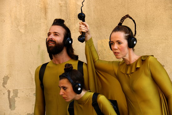 Three actors perform at FiraTàrrega 2017 on September 8 (by Oriol Bosch)