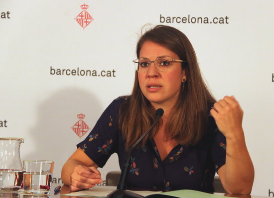 Barcelona local councillor for Urbanism, Janet Sanz, on August 21, 2018 (by Aina Martí)