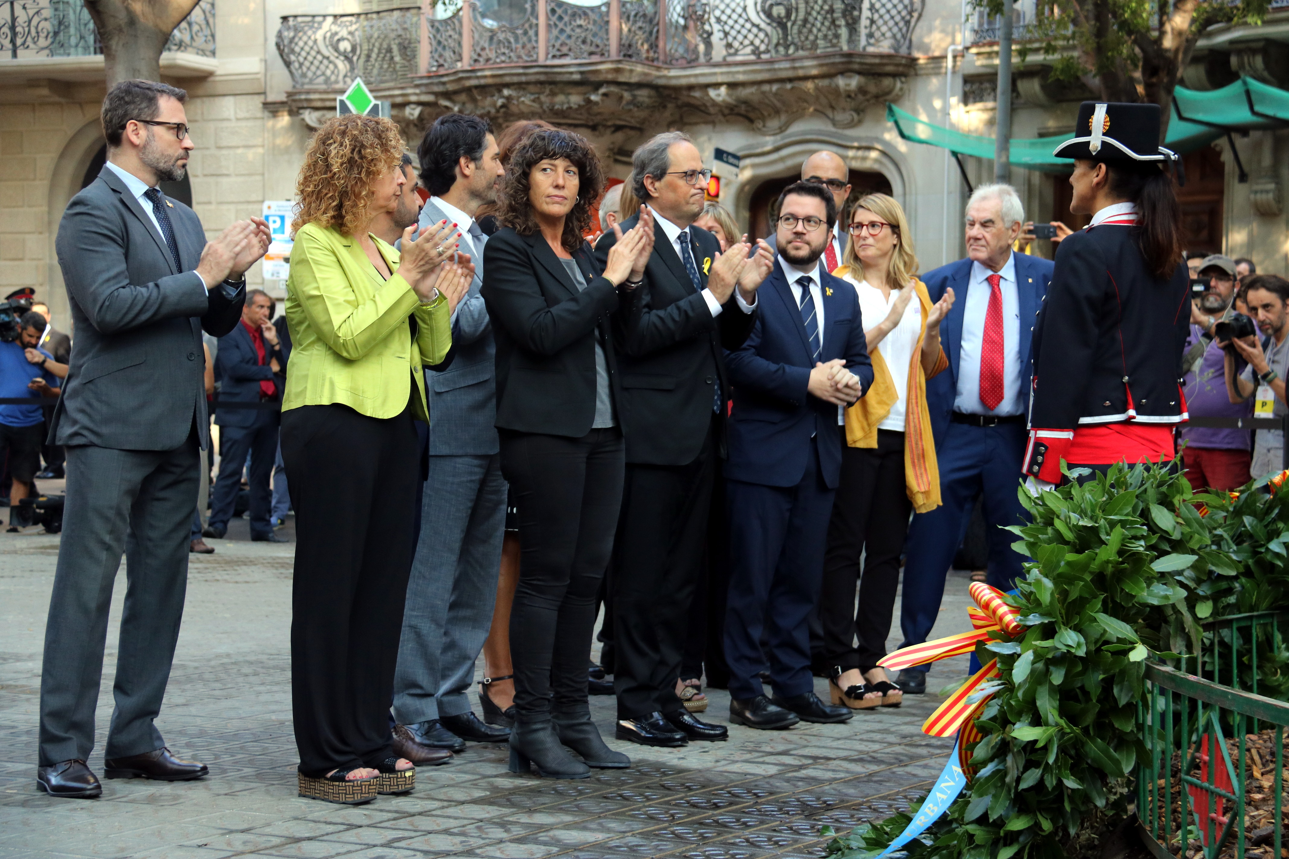 Catalan government pays tribute to Rafael Casanova on September 11, 2018 (by ACN)