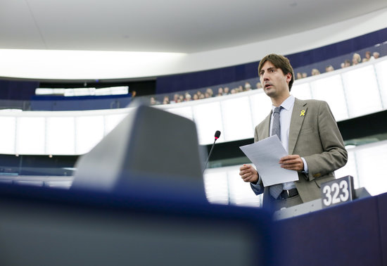 MEP Jordi Solé in the European Parliament (by EP)