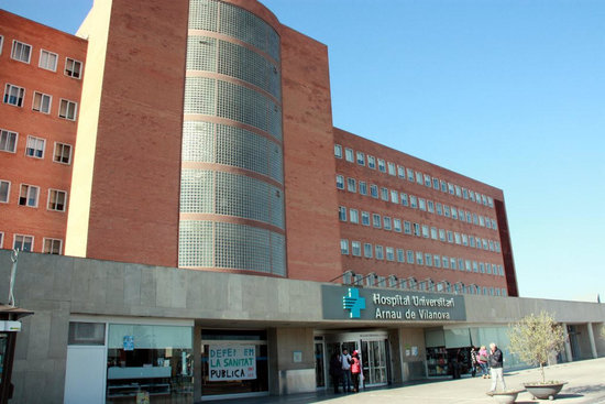 Image of the Arnau de Vilanova hospital in Lleida, western Catalonia (by ACN)
