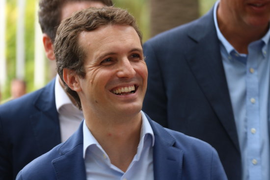 The Spanish People's Party leader, Pablo Casado, in Barcelona on September 8, 2018 (by Bernat Vilaró)