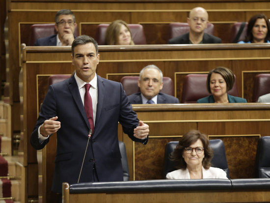 The Spanish president, Pedro Sánchez, in the Spanish Congress on September 12, 2018 (by Spanish Congress)