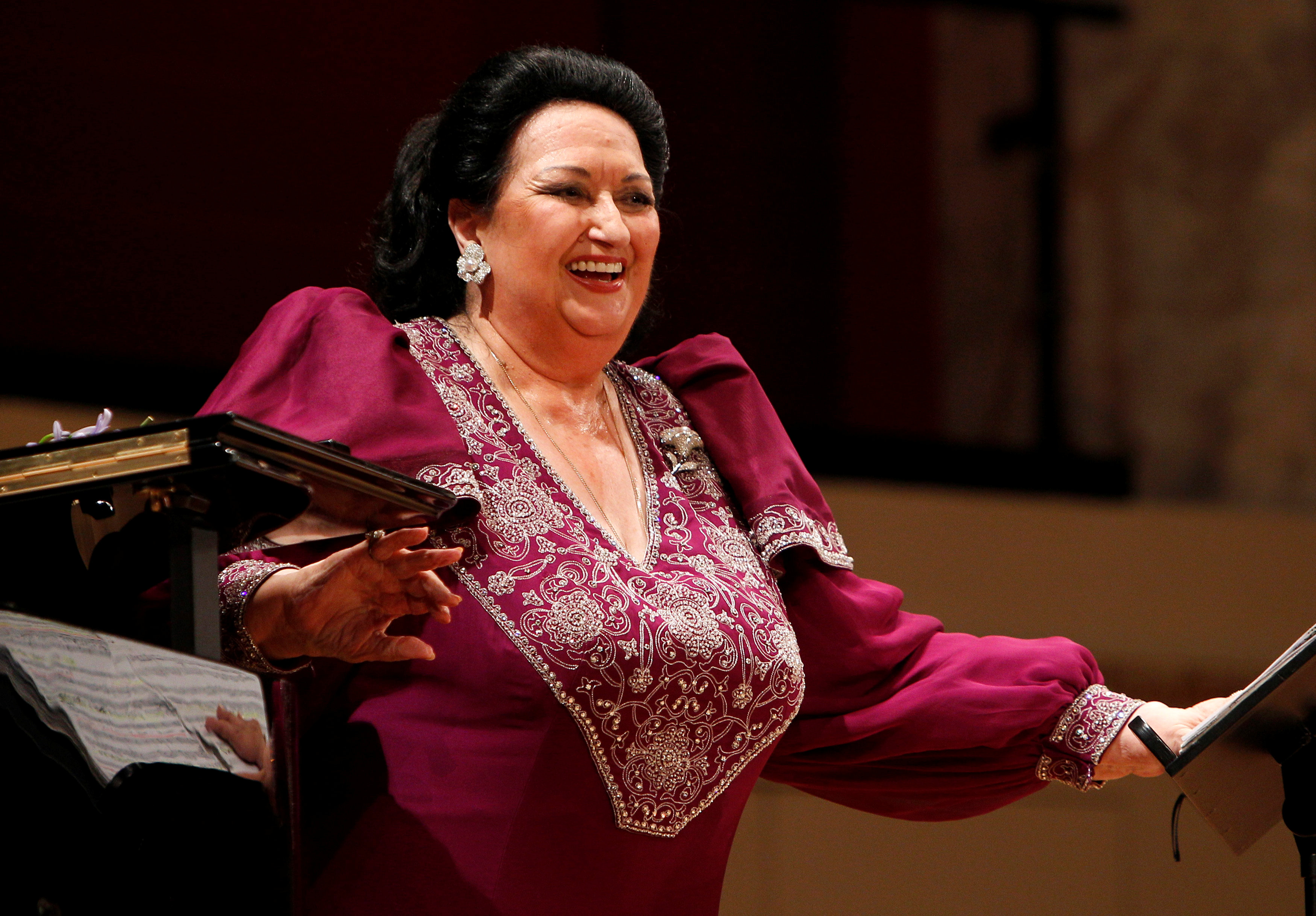Catalan soprano Montserrat Caballé at Konzerthaus in Vienna in 2011 (by Lisi Niesner/Reuters)