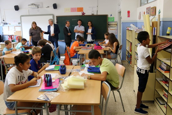 A school in Tortosa, southern Catalonia, on the first day of class (by ACN)