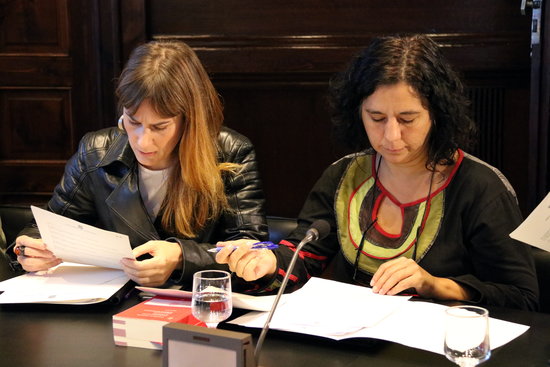 The leaders of Catalunya en Comú-Podem, Jéssica Albiach and Susanna Segovia, in October (by Núria Julià)